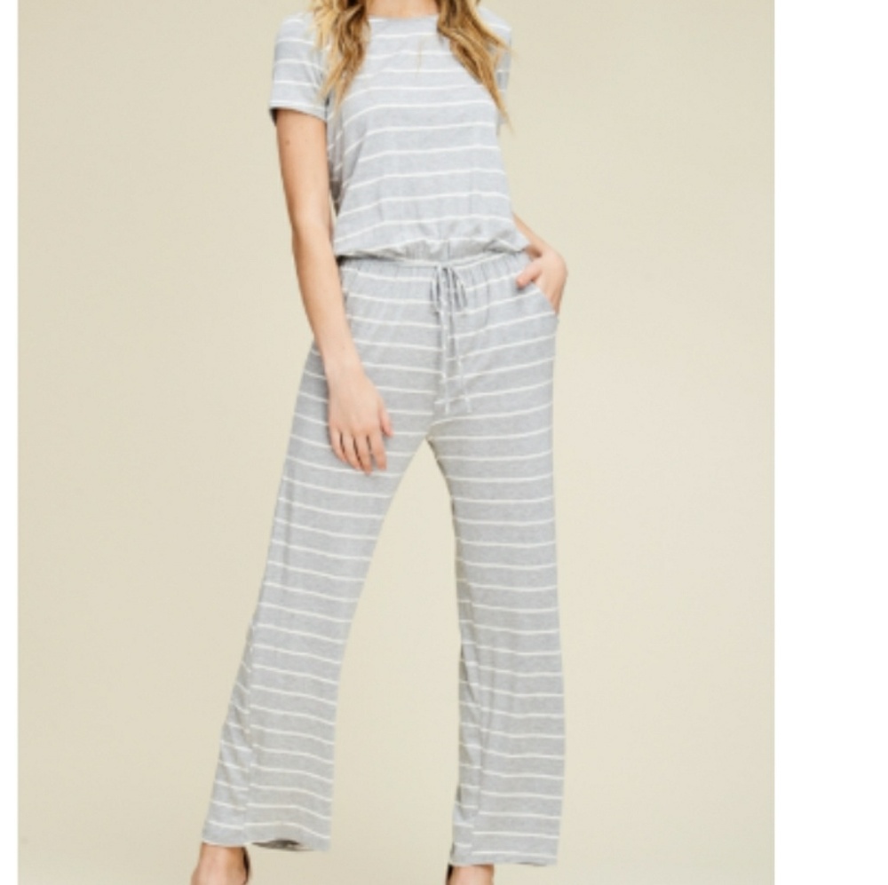 NWT...Stripe Jumpsuit